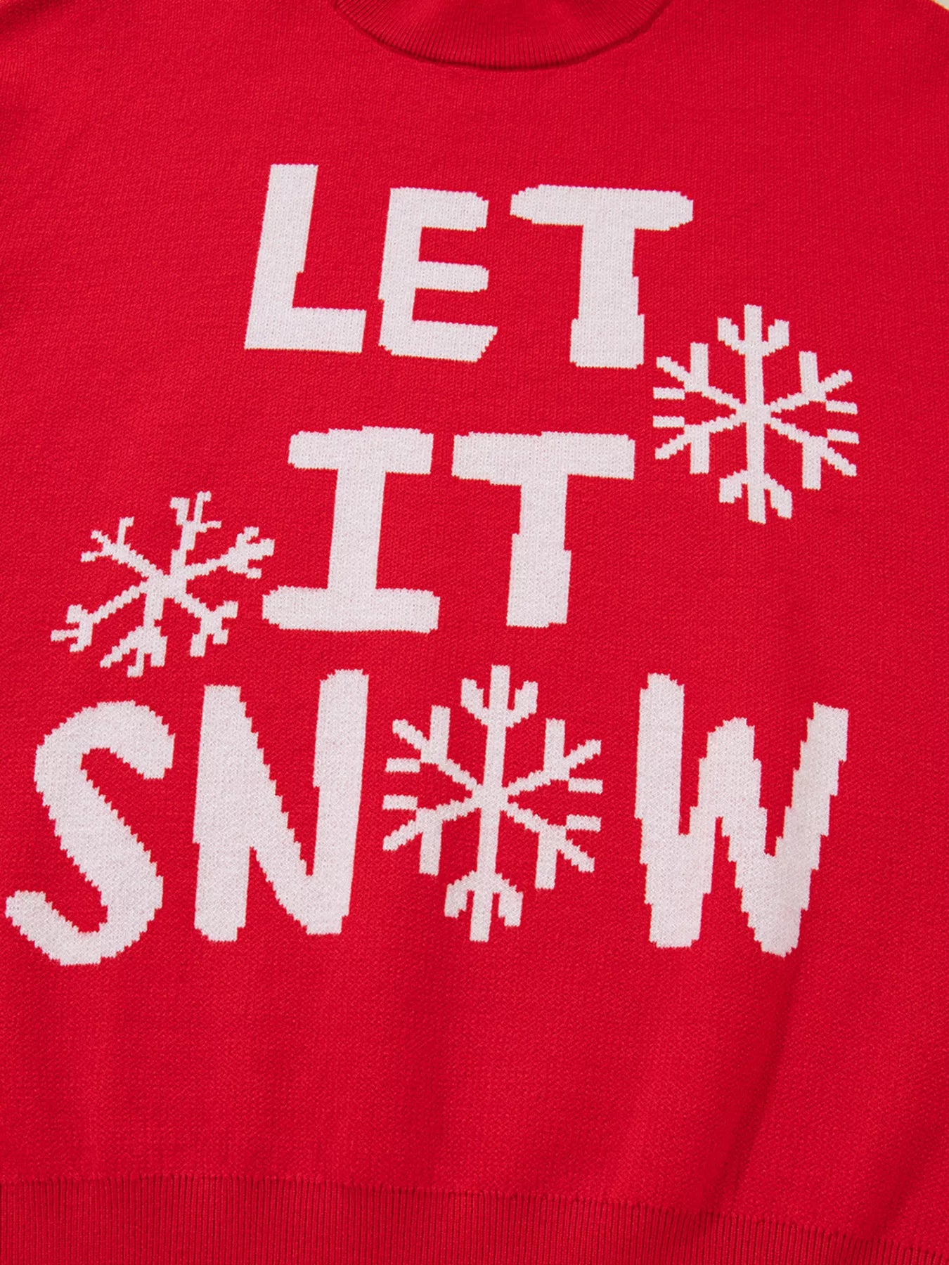 Trendsi LET IT SNOW Christmas Loose Sweater