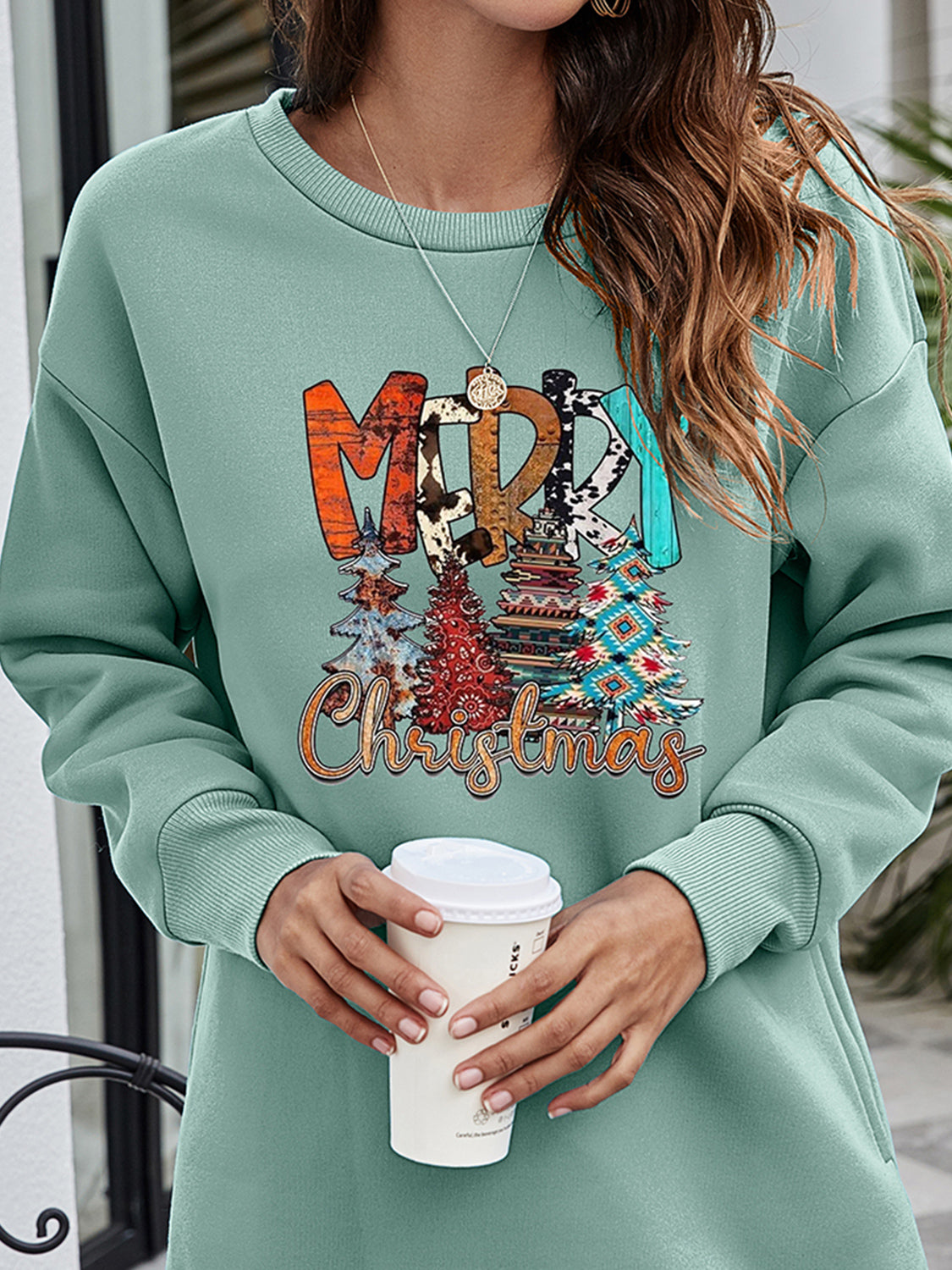 Trendsi MERRY CHRISTMAS Graphic Sweatshirt