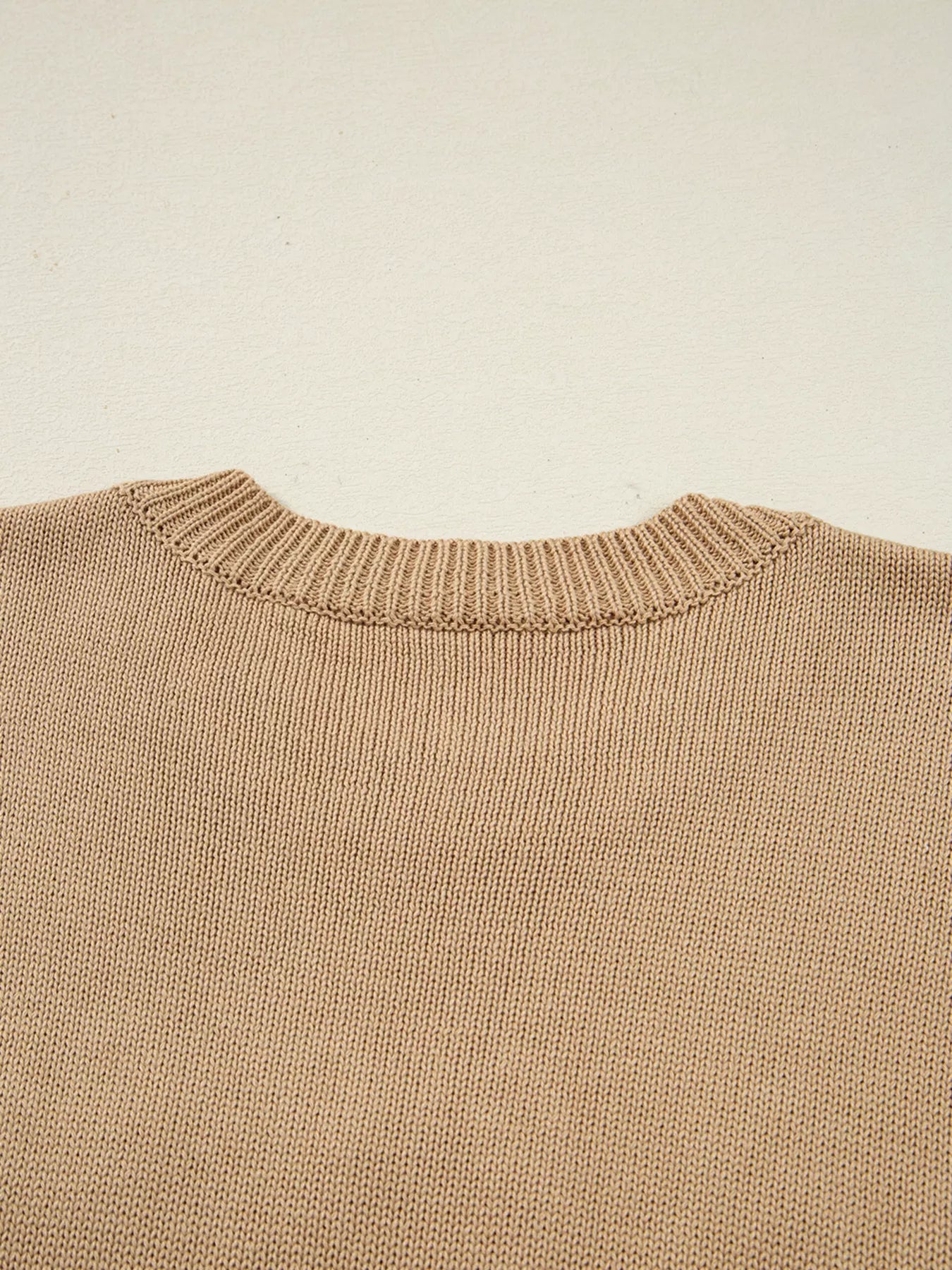 Trendsi Merry Colorful Dot Detail Christmas Dolman Sweater