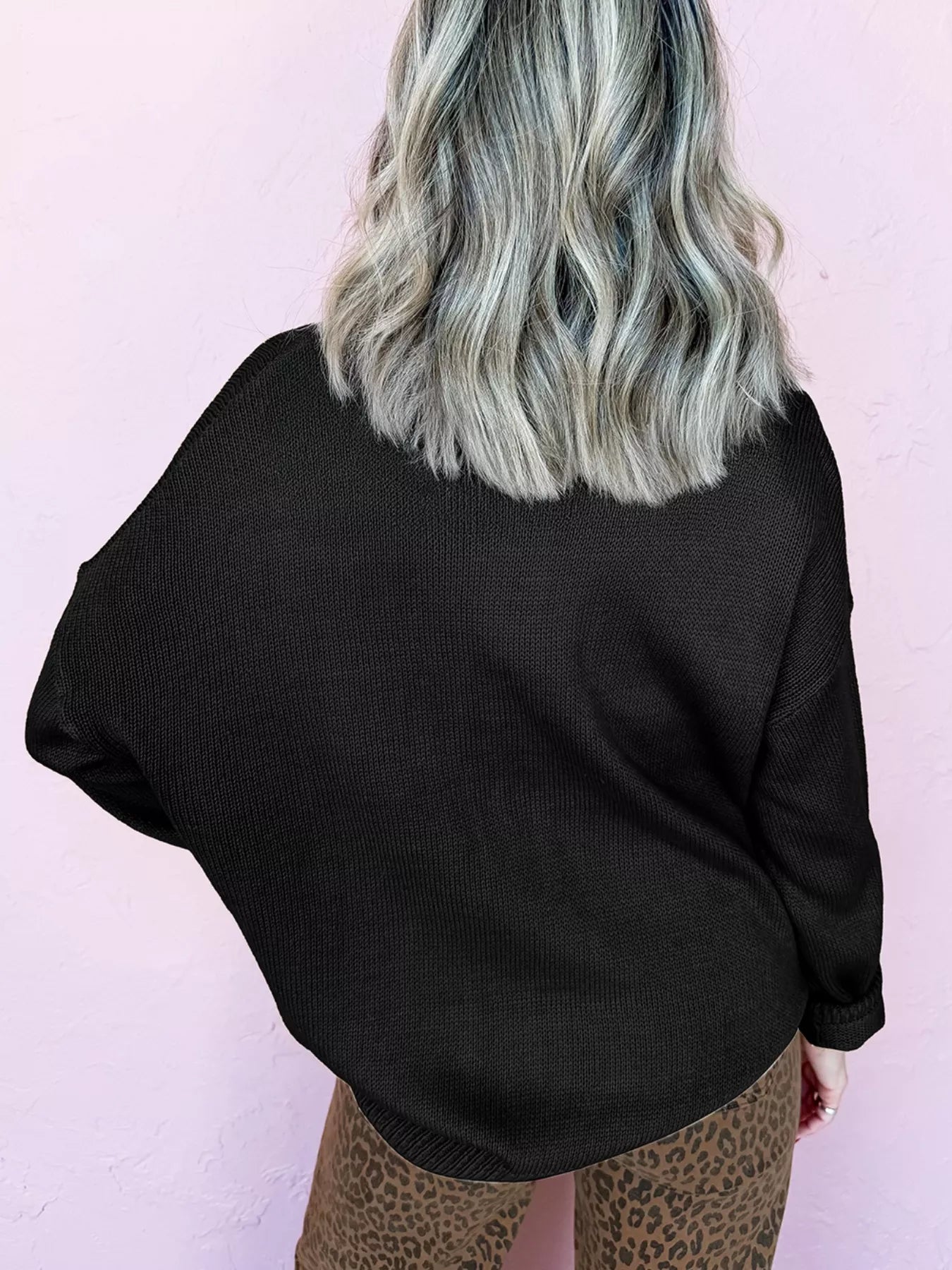 Trendsi Merry Round Neck Christmas Sweater