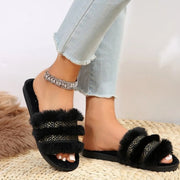 Trendsi Open Toe Platform Slippers