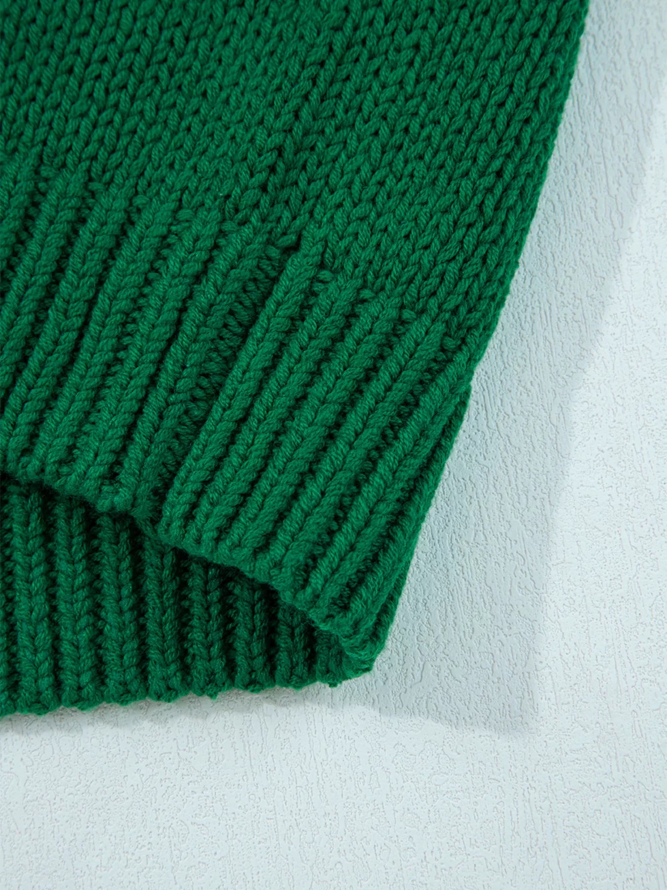 Trendsi Plaid Bow Graphic Christmas Sweater