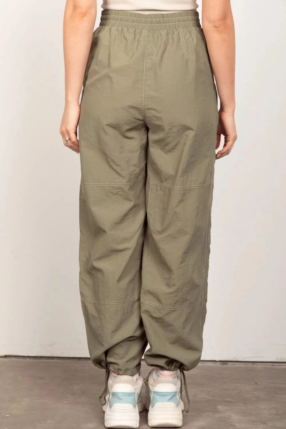 Very J VERY J Drawstring Woven Parachute Joggers