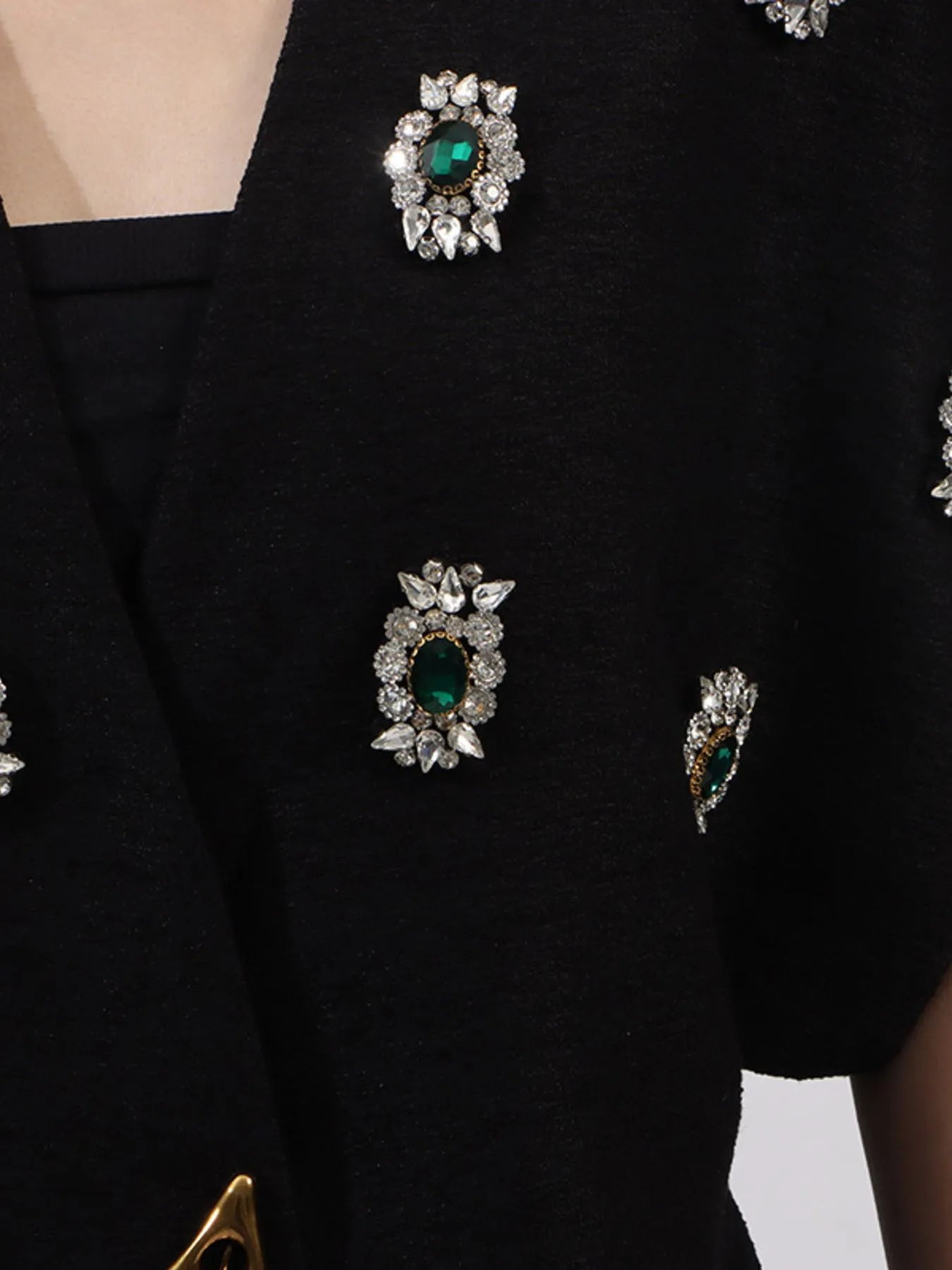 Vibrant Vests Plus Size Rhinestone Relaxed Fit Vest Coat