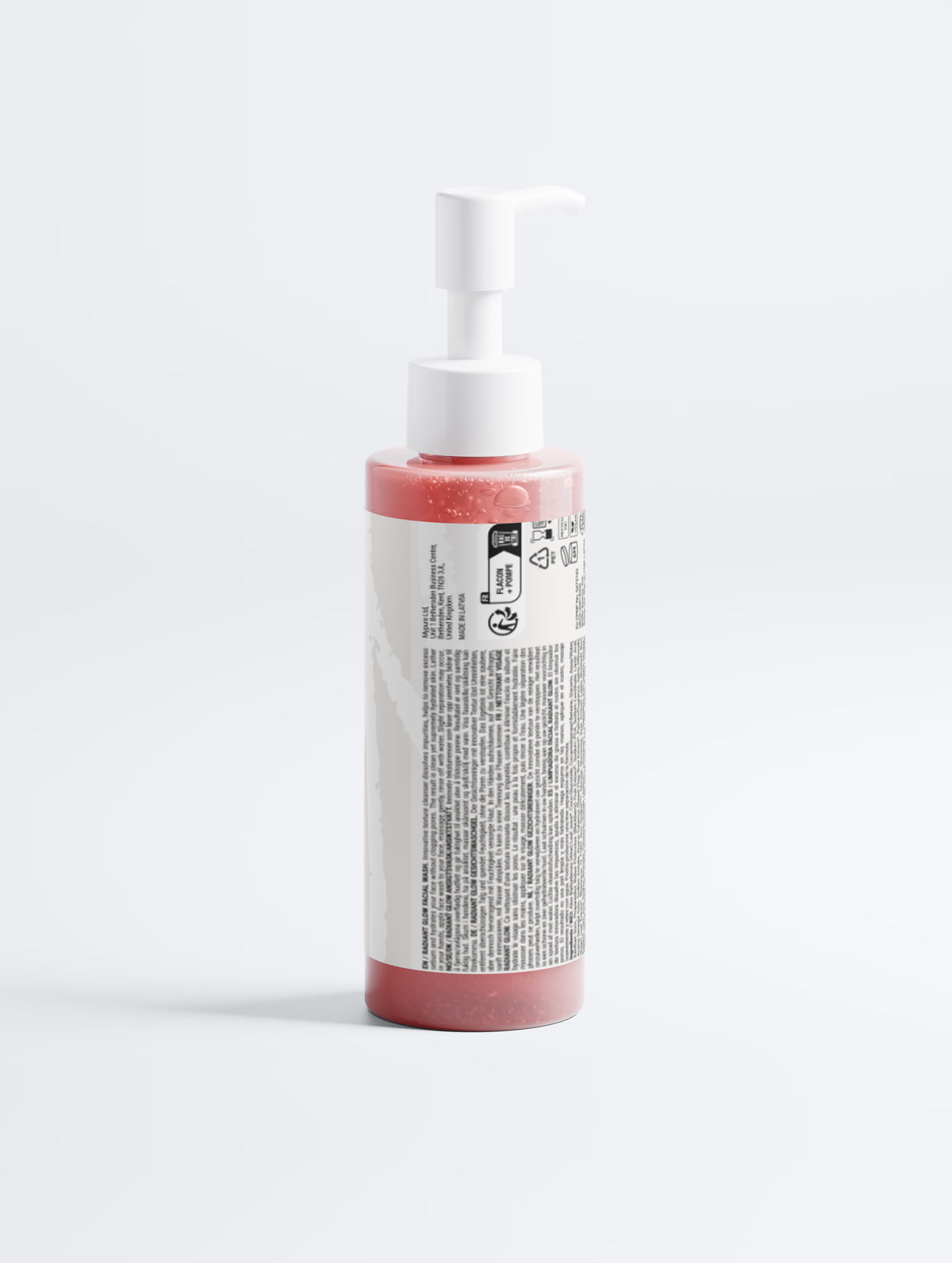 Vegan facial wash with Aloe Juice front view