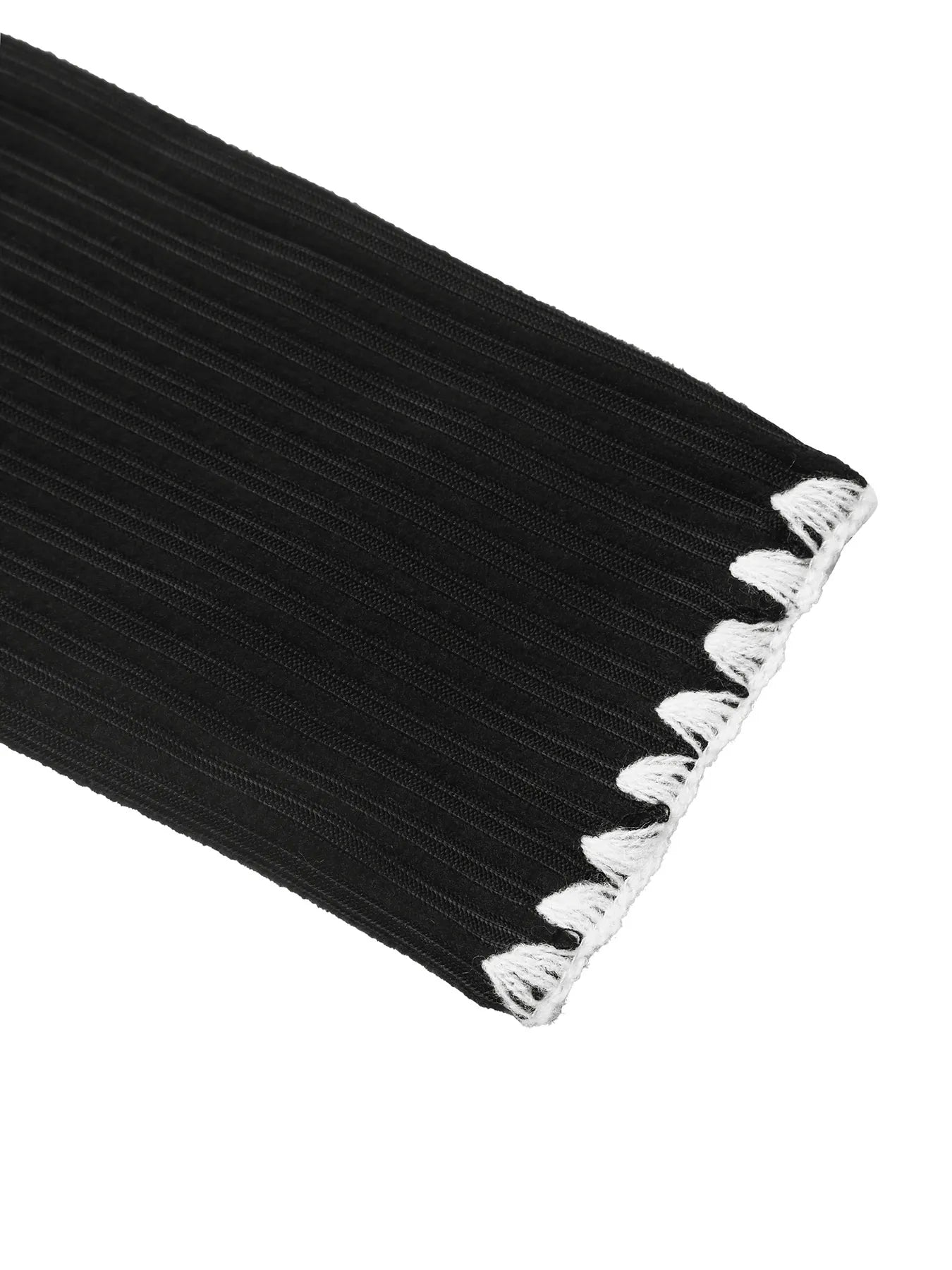 Woven Right Sweater Dresses Contrast Trim Texture Long Sleeve Sweater Dress