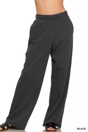 Zenana BLACK / S Zenana Fleece Sweatpant with Pockets