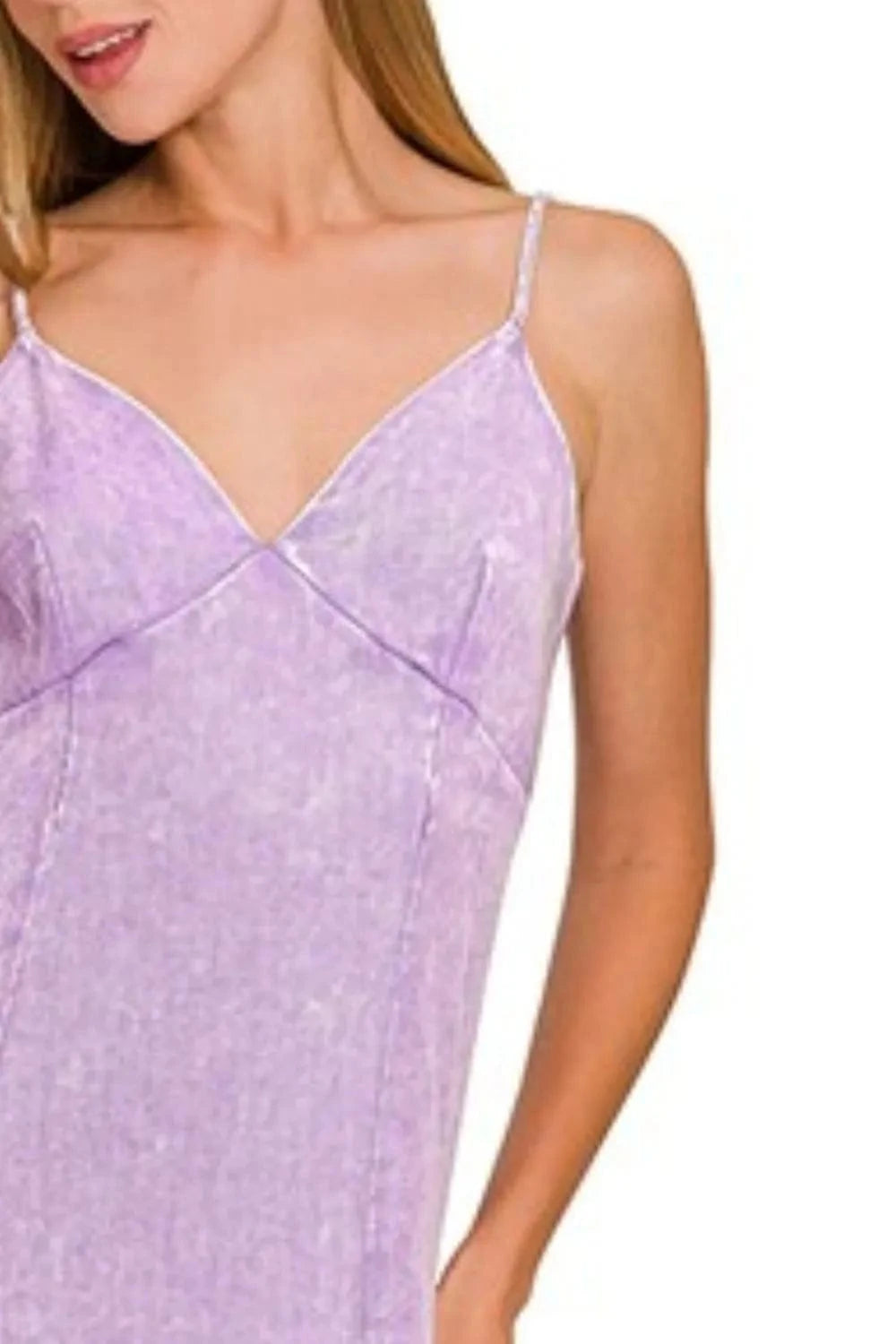 Zenana dresses Zenana Tencel Mineral Washed Maxi Dress