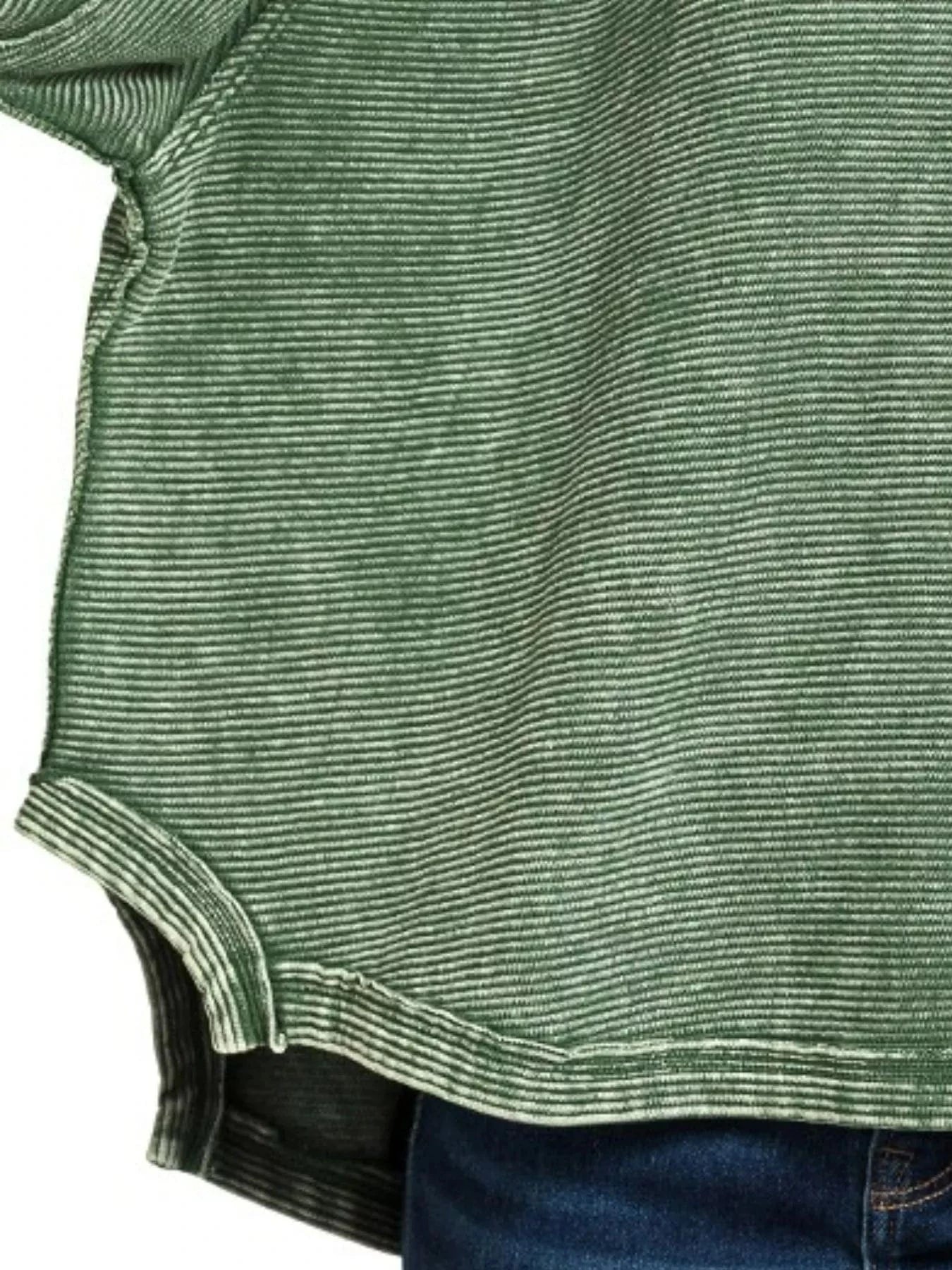 Zenana Sweatshirts & Hoodies Zenana Acid Washed Exposed-Seam Sweatshirt