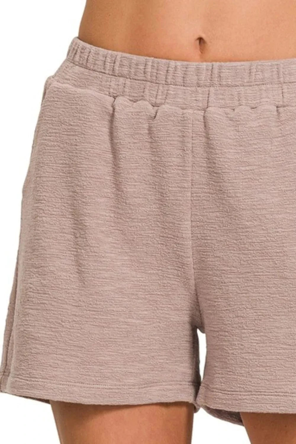 Zenana Zenana Cotton Slub Shorts