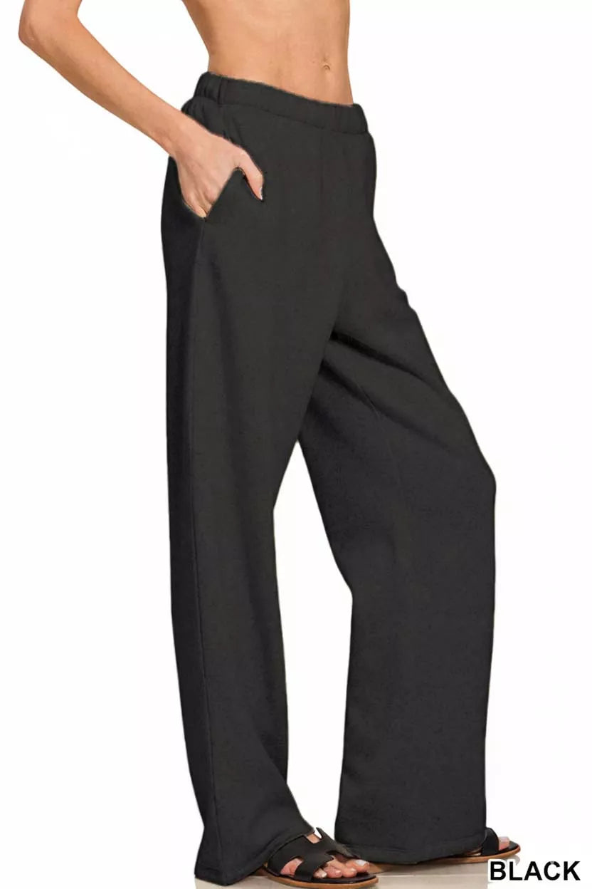 Zenana Zenana Fleece Sweatpant with Pockets