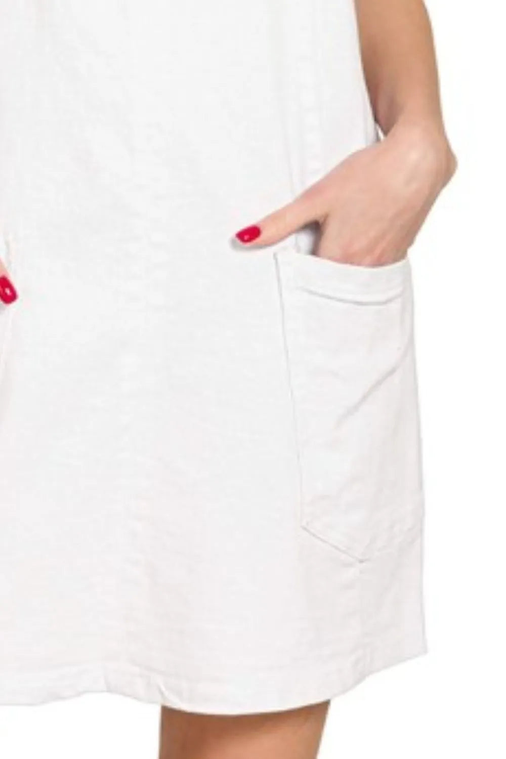 Zenana Zenana Washed Adjustable Strap Denim Overall Dress